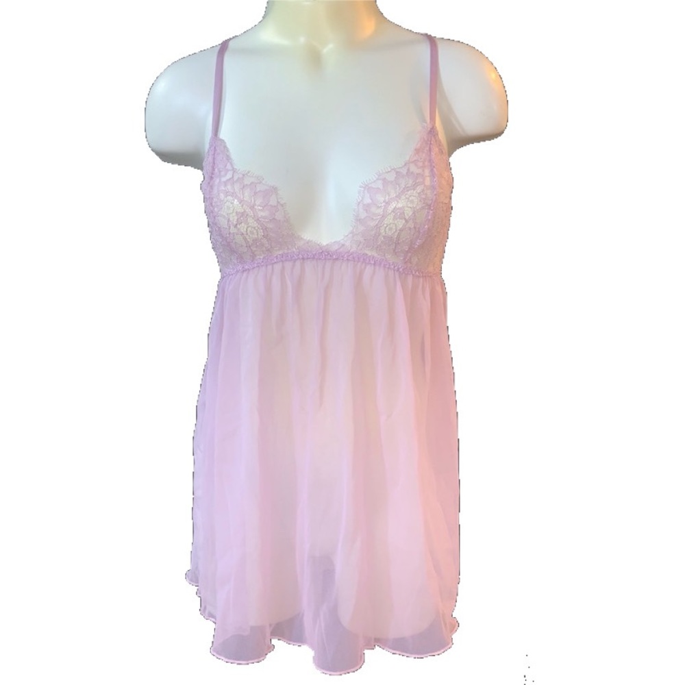 Victoria’s Secret sheer pink & lace nightie